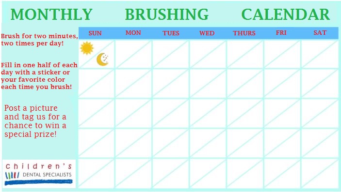 brushing+calendar